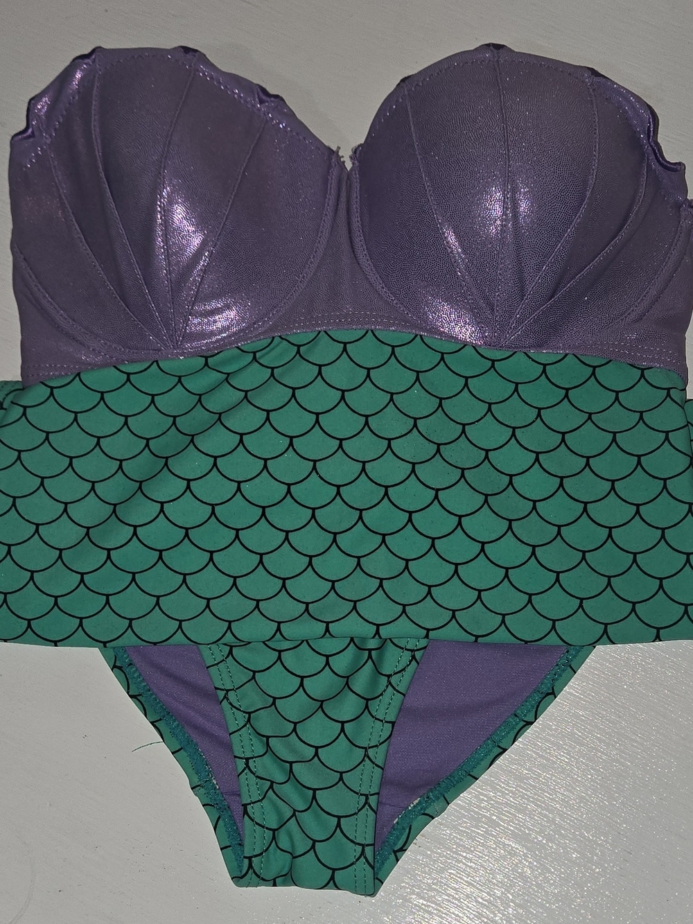 Disney Purple and Teal Mermaid One-Piece Swimsuit